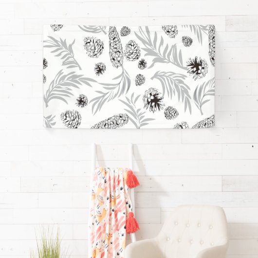 kerstpatroon, pijnsneeuw 7 spandoek (Insitu)