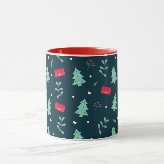 kerstpatroon, populair design, mok (Midden)