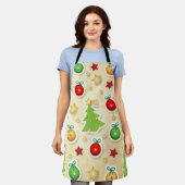  kerstpatroon schort (Gedragen)