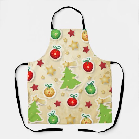  kerstpatroon schort (Voorkant)