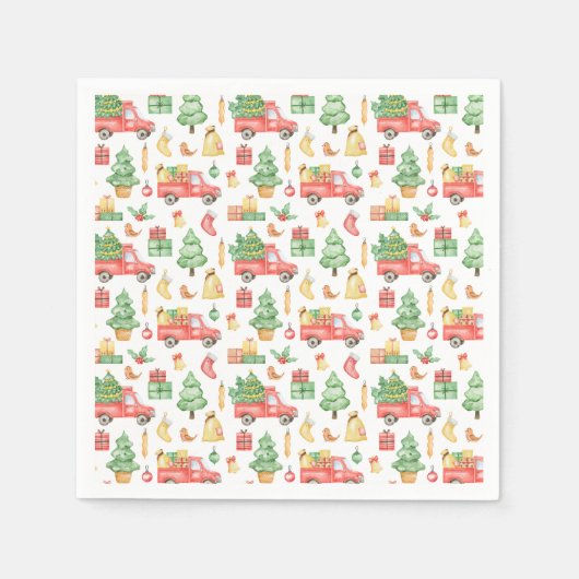 kerstpatroon servet (Voorkant)