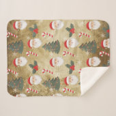  kerstpatroon sherpa deken (Voorkant (horizontaal))