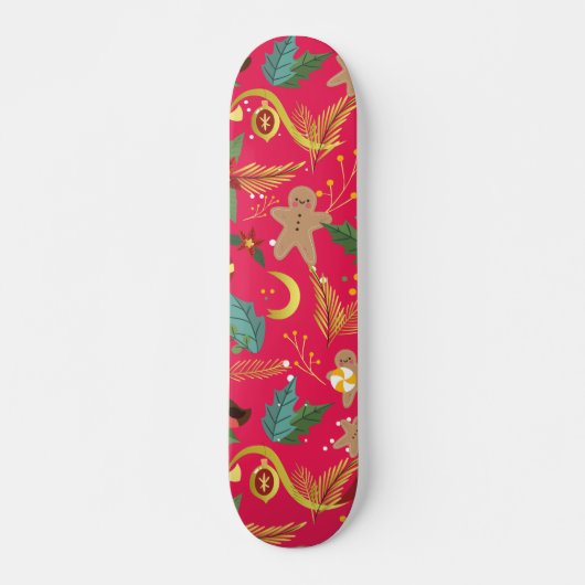 kerstpatroon skateboard (Voorkant)