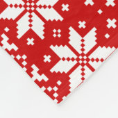 Kerstpatroon van de Dachshund Silhouettes Fleece Deken (Hoek)