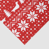 Kerstpatroon van de Dachshund Silhouettes Tissuepapier (Detail)