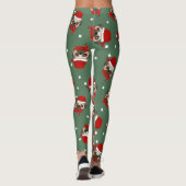 kerstpatroon voor kerstmis leggings (Achterkant)