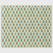 Kerstpatroon voor ontbijtkoek cadeaupapier (Vlak)