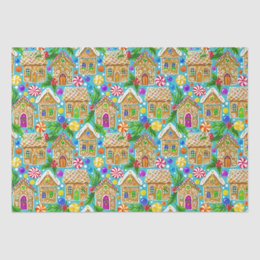 kerstpatroon voor ontbijtkoek tissuepapier (Voorkant)