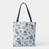 kerstpatroonCanvas tas (Achterkant)