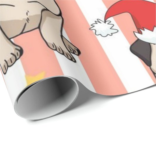 kerstpatroonpatroon cadeaupapier (Rol Hoek)