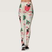 kerstpatroonpatroon leggings (Achterkant)