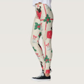 kerstpatroonpatroon leggings (Links)