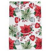 kerstpatroonpatroon medium cadeauzakje (Achterkant)