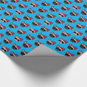 kerstpatroonpatroonpatroonkogels cadeaupapier (Hoek)