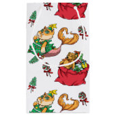 kerstpatroonschilderij Funny Mermaid Cat Klein Cadeauzakje (Achterkant)