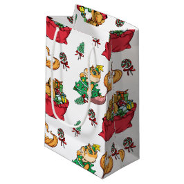 kerstpatroonschilderij Funny Mermaid Cat Klein Cadeauzakje