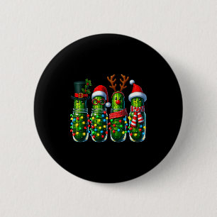 Kerstpekel Vakantiepekelpotten Kerstman Lelijke Hu Ronde Button 5,7 Cm