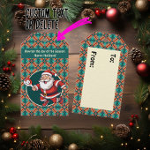 🎅 kerstpekelaar cadeaulabel