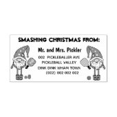 kerstpekelbalstempel voor rubber 	rubberstempel (Afrduk)