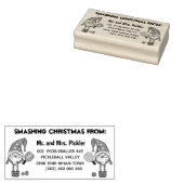 kerstpekelbalstempel voor rubber 	rubberstempel (Gestempeld)