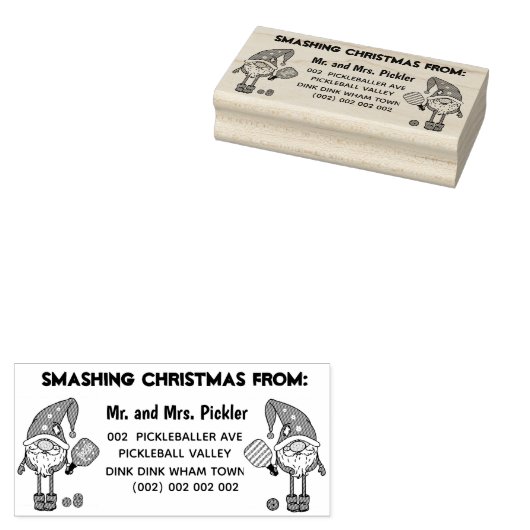 kerstpekelbalstempel voor rubber rubberstempel (Gestempeld)