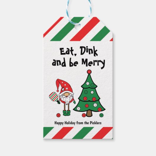 Kerstpekeltje Cadeaulabel (Voorkant)