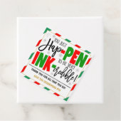 Kerstpen Dank u Labels (In situ)