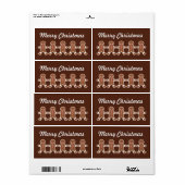 Kerstpeperkoek Labels (Full Sheet)