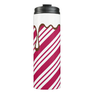 Kerstpeppermint-Snoep Koffie thermische trommel Thermosbeker