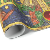 KERSTPERKAMENT MET EDELSTENEN CADEAUPAPIER (Rol Hoek)