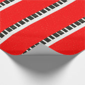 Kerstpiano Cadeaupapier (Hoek)