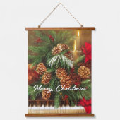 kerstpiano hangend wandkleed (Voorkant)
