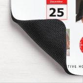 Kerstpictogram FOTOCOLLAGE Aandenken Modern Muismat (Hoek)