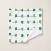 Kerstpijnbomen Eenvoudig Elegant Bad Handdoek (Wasdoekje)