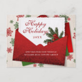 Kerstpine Branch Holiday Corporate Greeting Briefkaart