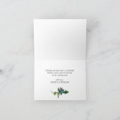 Kerstpine Cones Rustic Greeting Feestdagen Kaart (Binnen)