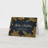 Kerstpine Cones Rustic Greeting Feestdagen Kaart (Voorkant)