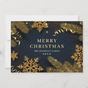 Kerstpine Cones Rustic Greeting Feestdagenkaart