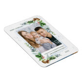 Kerstpine Holly Berry Foto Magneet (Rechterzijde)