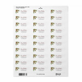 Kerstpine Kone Greenery Return Address Label (Full Sheet)
