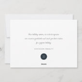 kerstpine Tree Seizoensgroeten Feestdagenkaart (Achterkant)