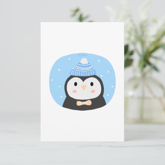 Kerstpinguïn (Staand voorkant)