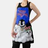 Kerstpinguïn baby Polar beer Seal Personaliseren Schort (Insitu)