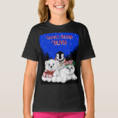 Kerstpinguïn baby Polar beer Seal Personaliseren T-shirt (Voorkant)