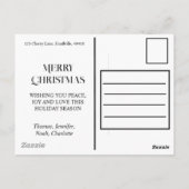 Kerstpinguïn baby Polar beer Seal Pup Briefkaart (Achterkant)