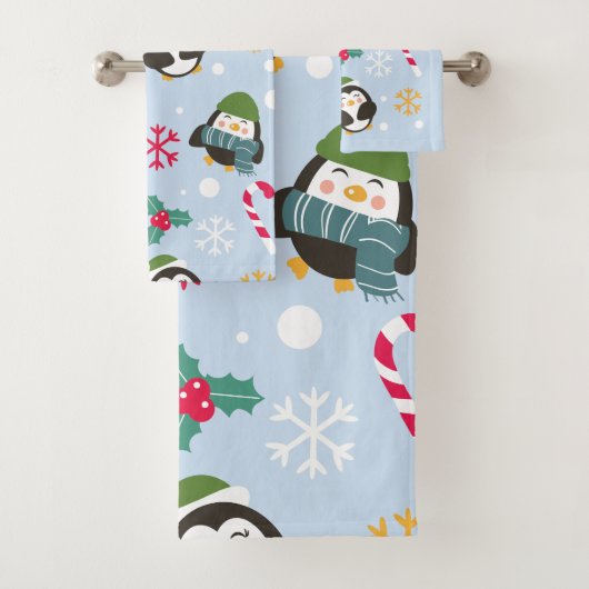 Kerstpinguïn Bad Handdoek (Insitu)