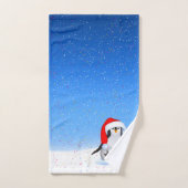 Kerstpinguïn Bad Handdoek (Handdoek)