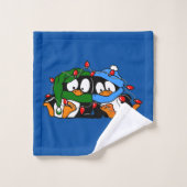 kerstpinguïn bad handdoek (Wasdoekje)