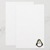 Kerstpinguïn Briefpapier (Voorkant / Achterkant)