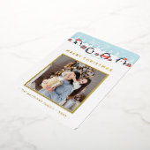 Kerstpinguin Cadeau Joy | FOLIE KAART (Gedraaid)